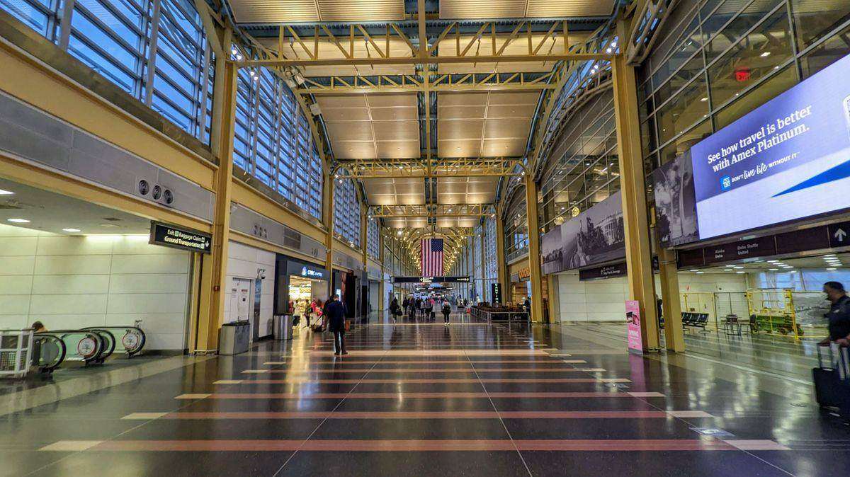 The terminal at Ronald Reagan Washington National Airport