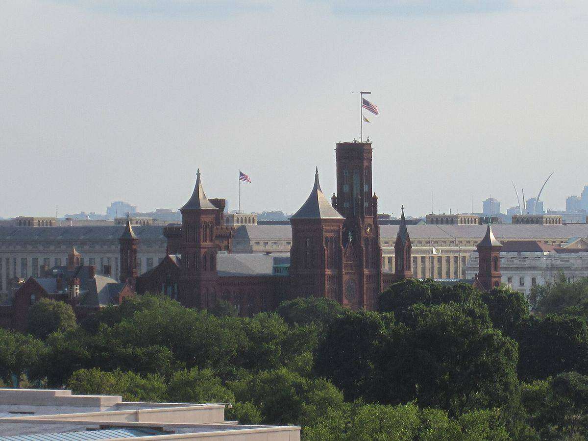The Smithsonian Institution Building (the Castle) on the National Mall