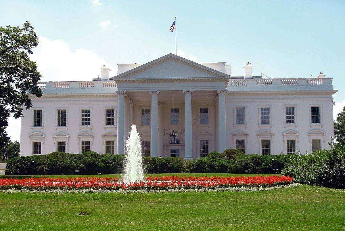 The north facade of the White House